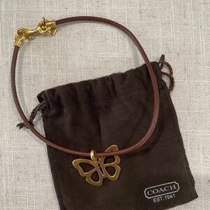 Coach Butterfly Charm Necklace